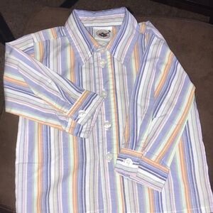 Good Lad Striped Long Sleeve Dress Shirt Boy’s Infants 12 Months Button Up